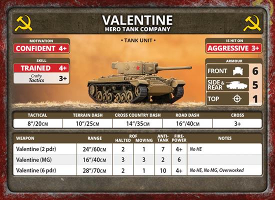 Flames of War: Soviet Valentine Tank Company (Late War) (ONLINE ORDER ONLY)