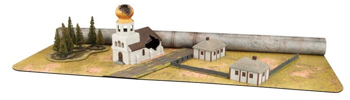 Battlefield in a Box: Gaming Mat - Brown/City (ONLINE ORDER ONLY)
