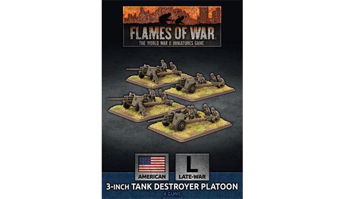 Flames of War: American 3 inch Towed Tank Destroyer Platoon (Late War) (ONLINE ORDER ONLY)