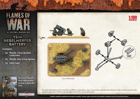 Flames of War: German 15cm Nebelwerfer Battery (Mid War) (ONLINE ORDER ONLY)
