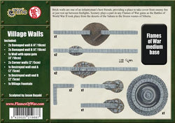 Flames of War: Village Walls (ONLINE ORDER ONLY)