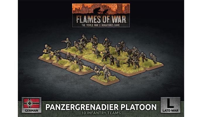 Flames of War: German Panzergrenadier Platoon (Late War) (ONLINE ORDER ONLY)