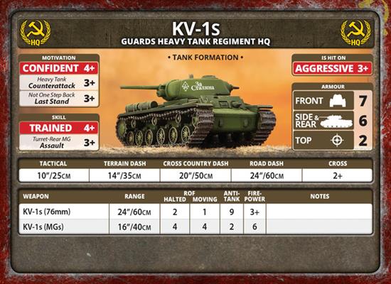 Flames of War: Soviet KV Tank Company (Late War) (ONLINE ORDER ONLY)