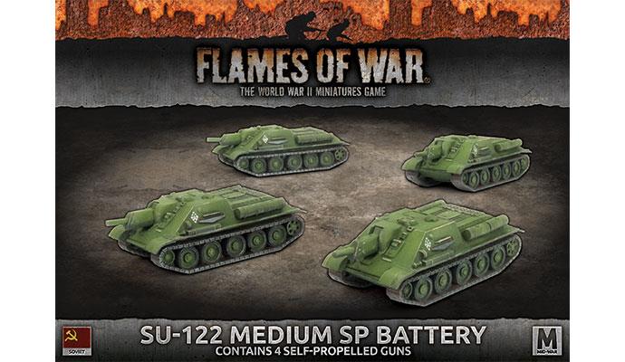 Flames of War: Soviet SU-122 Medium SP Battery (Mid War) (ONLINE ORDER ONLY)