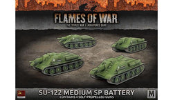 Flames of War: Soviet SU-122 Medium SP Battery (Mid War) (ONLINE ORDER ONLY)