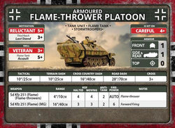 Flames of War: German SD KFZ 251 Flamethrower Platoon (Late War) (ONLINE ORDER ONLY)