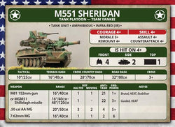 Team Yankee: M551 Sheridan Tank Platoon (ONLINE ORDER ONLY)