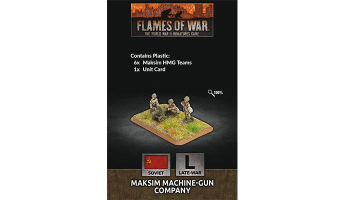 Flames of War: Soviet Maksim Machine-Gun Company (Late War) (ONLINE ORDER ONLY)