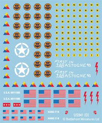 Flames of War: American Decals (ONLINE ORDER ONLY)