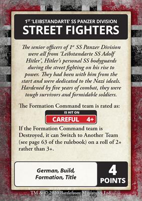Flames of War: D-Day - Waffen-SS Command Card Pack (ONLINE ORDER ONLY)