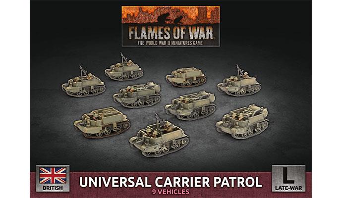 Flames of War: British Universal Carrier Patrol (Late War) (ONLINE ORDER ONLY)