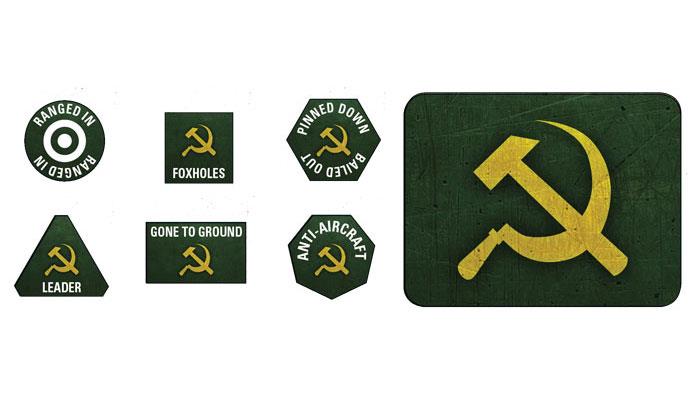 Flames of War: Soviet Tokens and Objectives (Late War) (ONLINE ORDER ONLY)