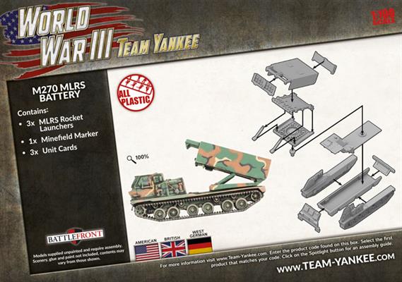 Team Yankee: M270 MLRS Rocket Launcher Battery (ONLINE ORDER ONLY)