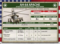 Team Yankee: AH-64 Apache Helicopter Platoon (ONLINE ORDER ONLY)