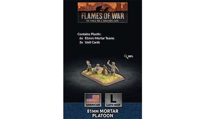 Flames of War: American 81mm Mortar Platoon (Late War) (ONLINE ORDER ONLY)
