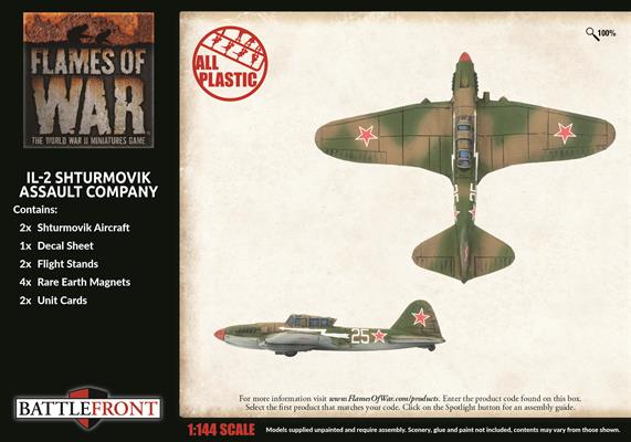 Flames of War: Soviet IL-2 Shturmovik Assault Company (Late War) (ONLINE ORDER ONLY)