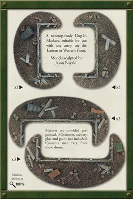 Flames of War: Entrenchments - Dug in Markers (ONLINE ORDER ONLY)