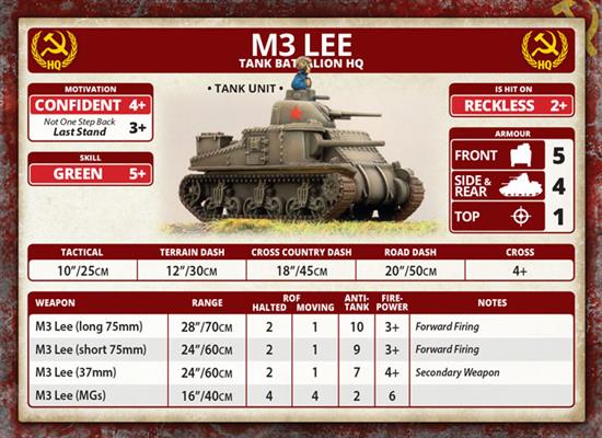 Flames of War: Soviet M3 Lee Tank Company (Mid War) (ONLINE ORDER ONLY)