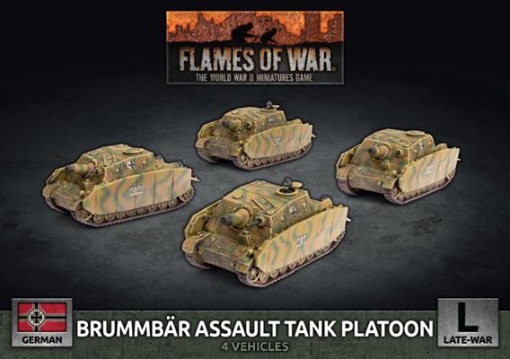 Flames of War: German Brummbar Assault Tank Platoon (Late War) (ONLINE ORDER ONLY)