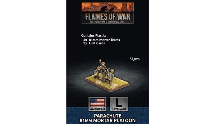 Flames of War: American Parachute Mortar Platoon (Late War) (ONLINE ORDER ONLY)