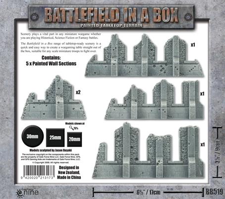 Battlefield in a Box: Gothic Battlefields - Ruined Walls (ONLINE ORDER ONLY)