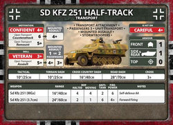 Flames of War: German SD KFZ 251 Transports (Late War) (ONLINE ORDER ONLY)