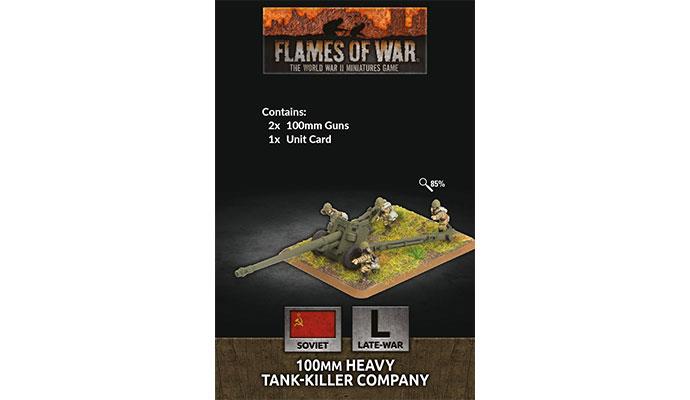 Flames of War: Soviet 100mm Heavy Tank-Killer Company (Late War) (ONLINE ORDER ONLY)
