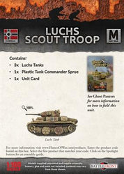 Flames of War: German Luchs (Panzer II) Scout Troop (Mid War) (ONLINE ORDER ONLY)
