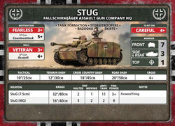 Flames of War: German Fallschirmjäger StuG Assault Gun Platoon (Late War) (ONLINE ORDER ONLY)