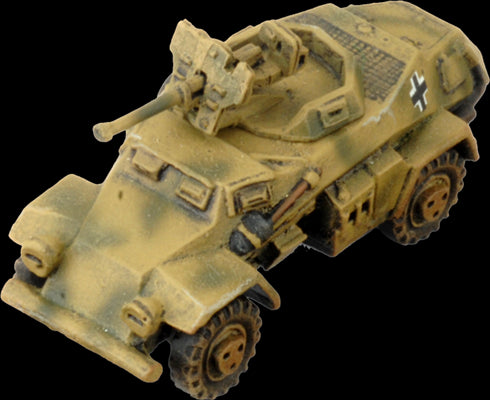 Flames of War: German SD KFZ 221 and 222 SS Scout Troop (Late War) (ONLINE ORDER ONLY)