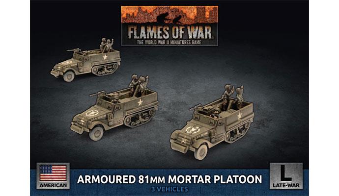 Flames of War: American M4 81mm Armored Mortar Platoon (Late War) (ONLINE ORDER ONLY)