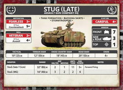 Flames of War: German StuG (Late) Assault Gun Platoon (Mid War) (ONLINE ORDER ONLY)