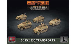 Flames of War: German SD KFZ 250 Transports (Late War) (ONLINE ORDER ONLY)