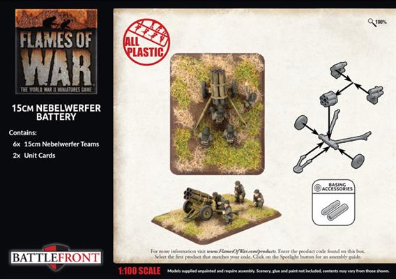 Flames of War: German 15cm Nebelwerfer Battery (Late War) (ONLINE ORDER ONLY)
