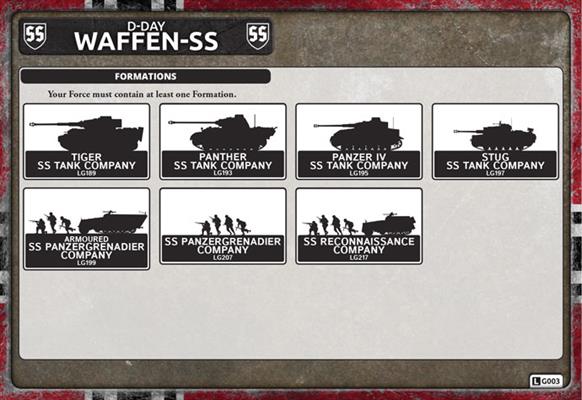 Flames of War: German Armoured SS Panzergrenadier Company HQ (Late War) (ONLINE ORDER ONLY)