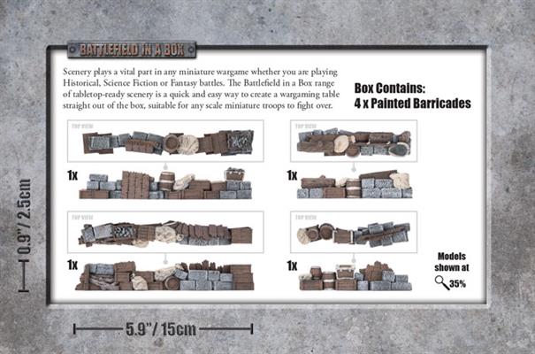 Battlefield in a Box: Wartorn Village - Barricades (ONLINE ORDER ONLY)