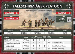 Flames of War: German Fallschirmjäger Company (Late War) (ONLINE ORDER ONLY)