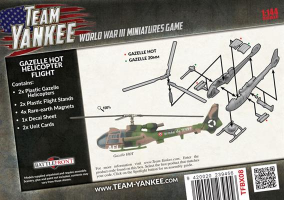 Team Yankee: Gazelle HOT Helicopter Flight (ONLINE ORDER ONLY)