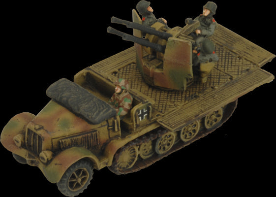 Flames of War: German SD KFZ 7/1 Quad AA Platoon (Late War) (ONLINE ORDER ONLY)