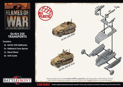 Flames of War: German SD KFZ 250 Transports (Late War) (ONLINE ORDER ONLY)