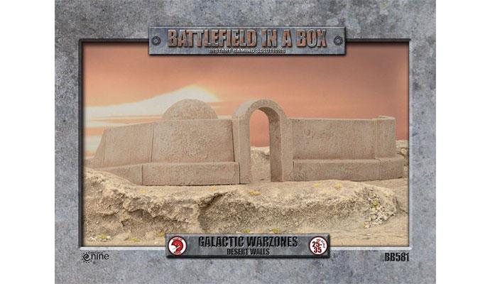 Battlefield in a Box: Galactic Warzones - Desert Walls (ONLINE ORDER ONLY)