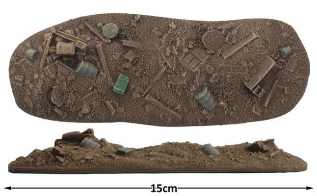 Flames of War: Ruined City Rubble Piles (ONLINE ORDER ONLY)