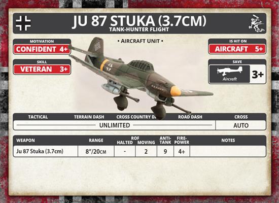 Flames of War: German Ju 87 Stuka Flight (Mid War) (ONLINE ORDER ONLY)