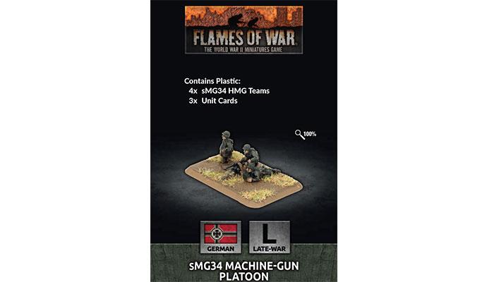 Flames of War: German sMG34 Machine-Gun Platoon (Late War) (ONLINE ORDER ONLY)