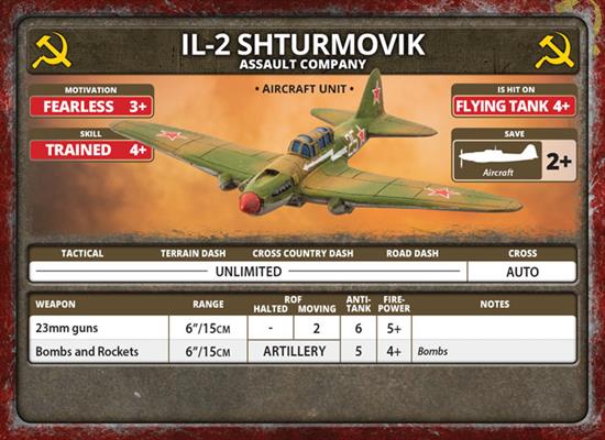 Flames of War: Soviet IL-2 Shturmovik Assault Company (Late War) (ONLINE ORDER ONLY)