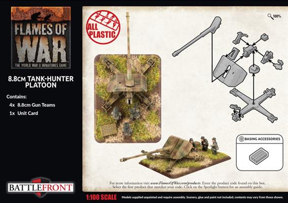 Flames of War: German 8.8cm Tank-Hunter Platoon (Late War) (ONLINE ORDER ONLY)