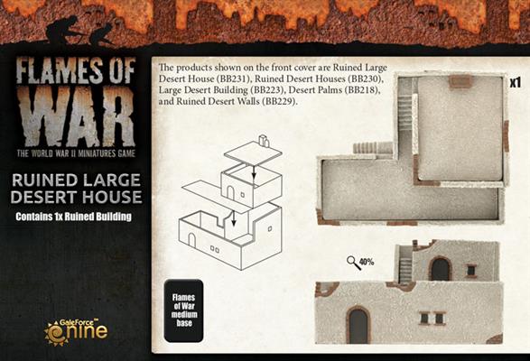 Flames of War: Ruined Large Desert House (ONLINE ORDER ONLY)