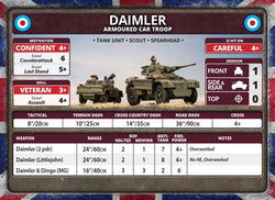 Flames of War: British Daimler Armoured Car Troop (Late War) (ONLINE ORDER ONLY)