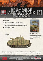 Flames of War: German Brummbar Assault Tank Platoon (Mid War) (ONLINE ORDER ONLY)