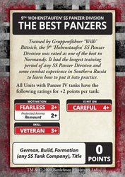 Flames of War: D-Day - Waffen-SS Command Card Pack (ONLINE ORDER ONLY)